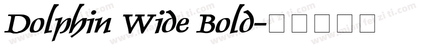 Dolphin Wide Bold字体转换
